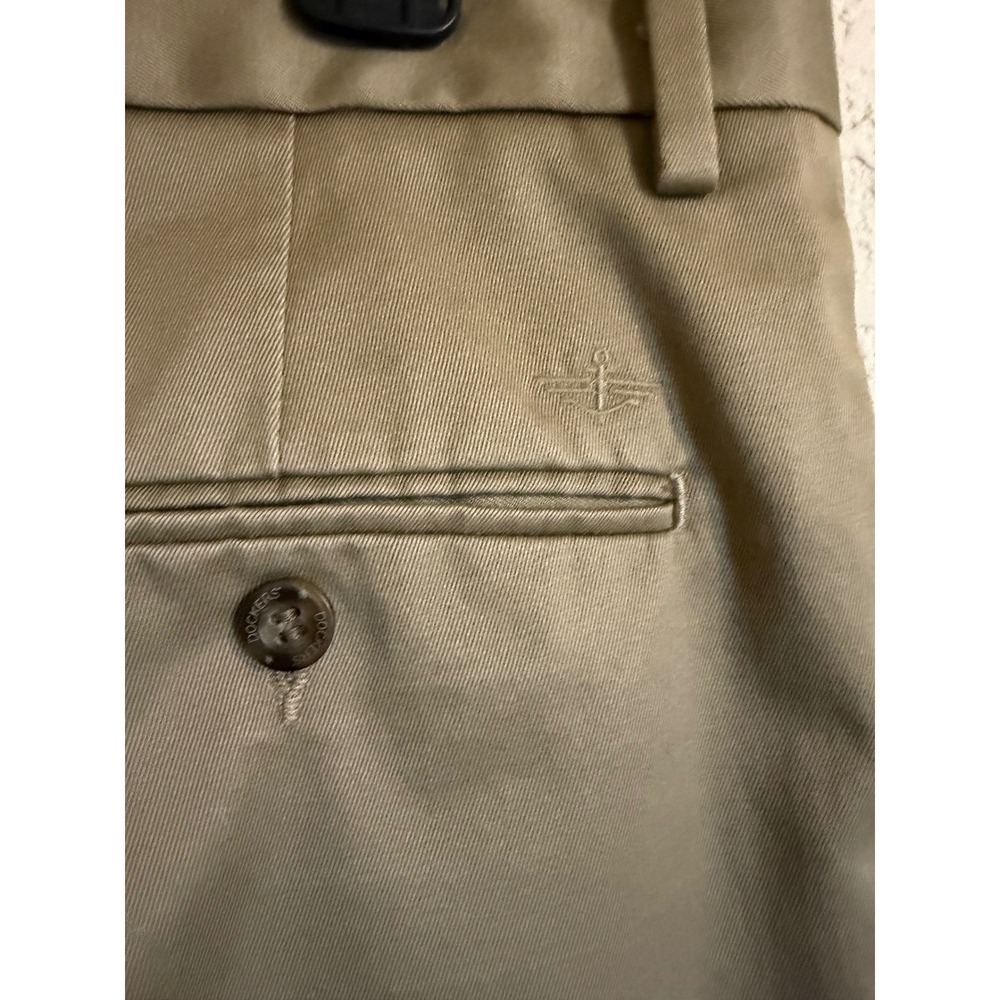 Dockers Signature Khaki D3 Classic Fit Pleated Pants Men 36x30 Dark Khaki Cotton - Picture 3 of 11